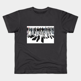 Walking Rodion People with Shadow Kids T-Shirt